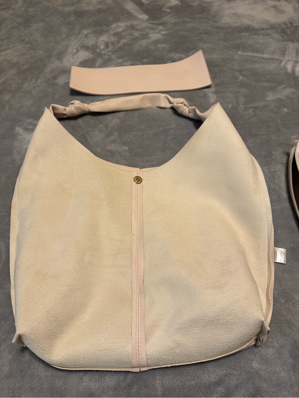Anthropologie Love Knot Slouchy Bag in Cream - Picture 12 of 15